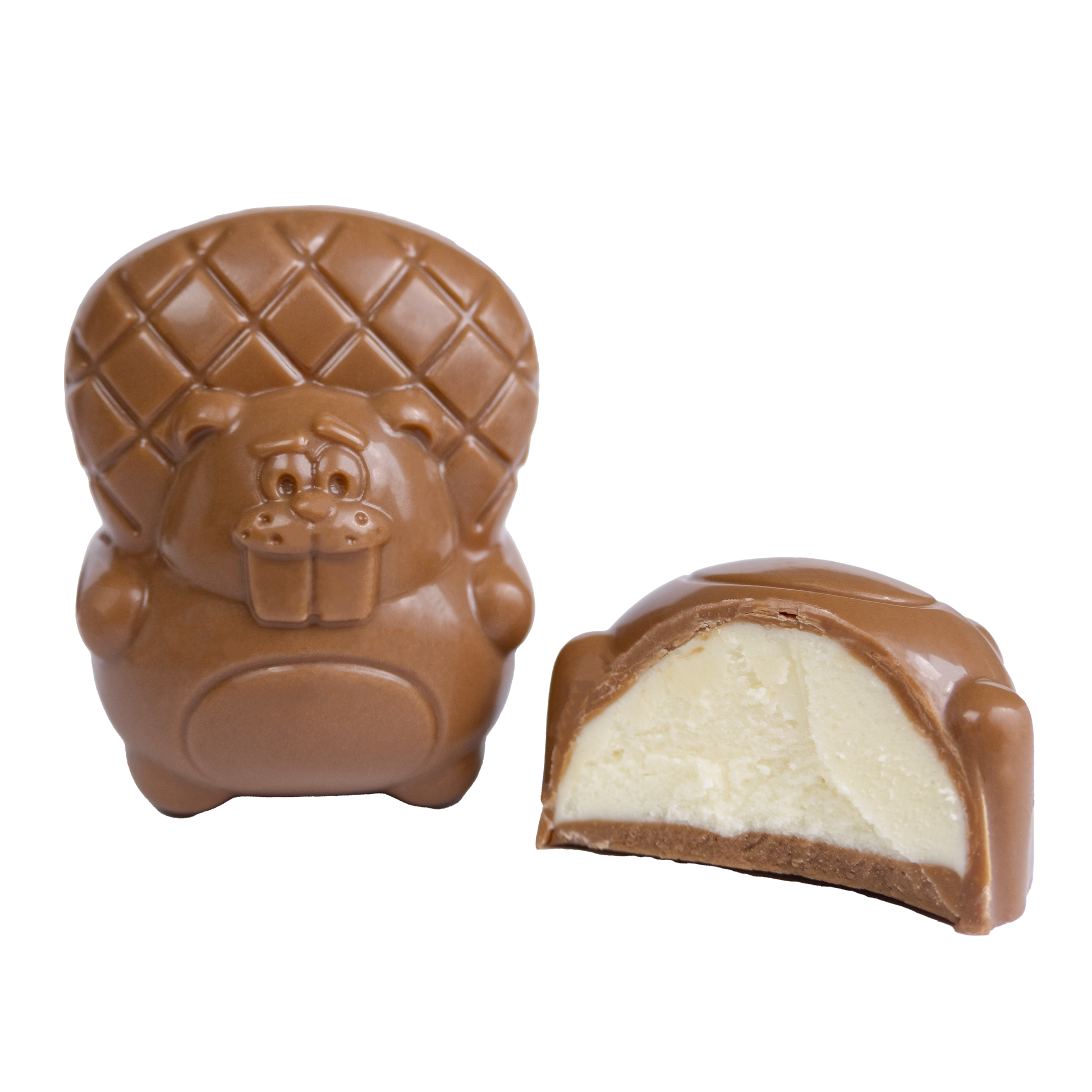 BOX OF 6 CHOCOLATE CREAM FILLED BEAVERS - NEW FLAVORS!