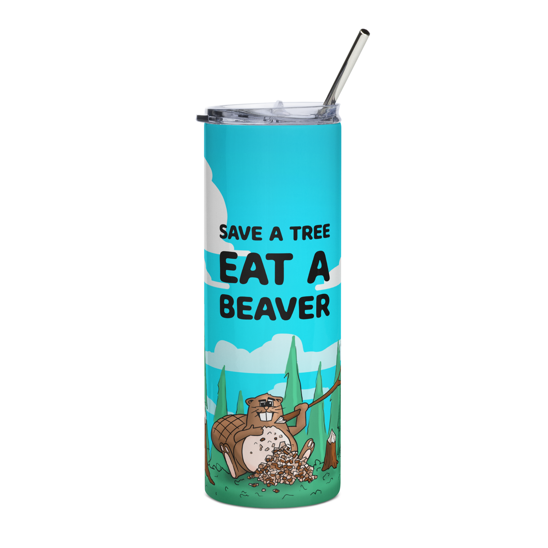 Save a Tree Eat a Beaver Tumbler – Liquor Whaaat?!
