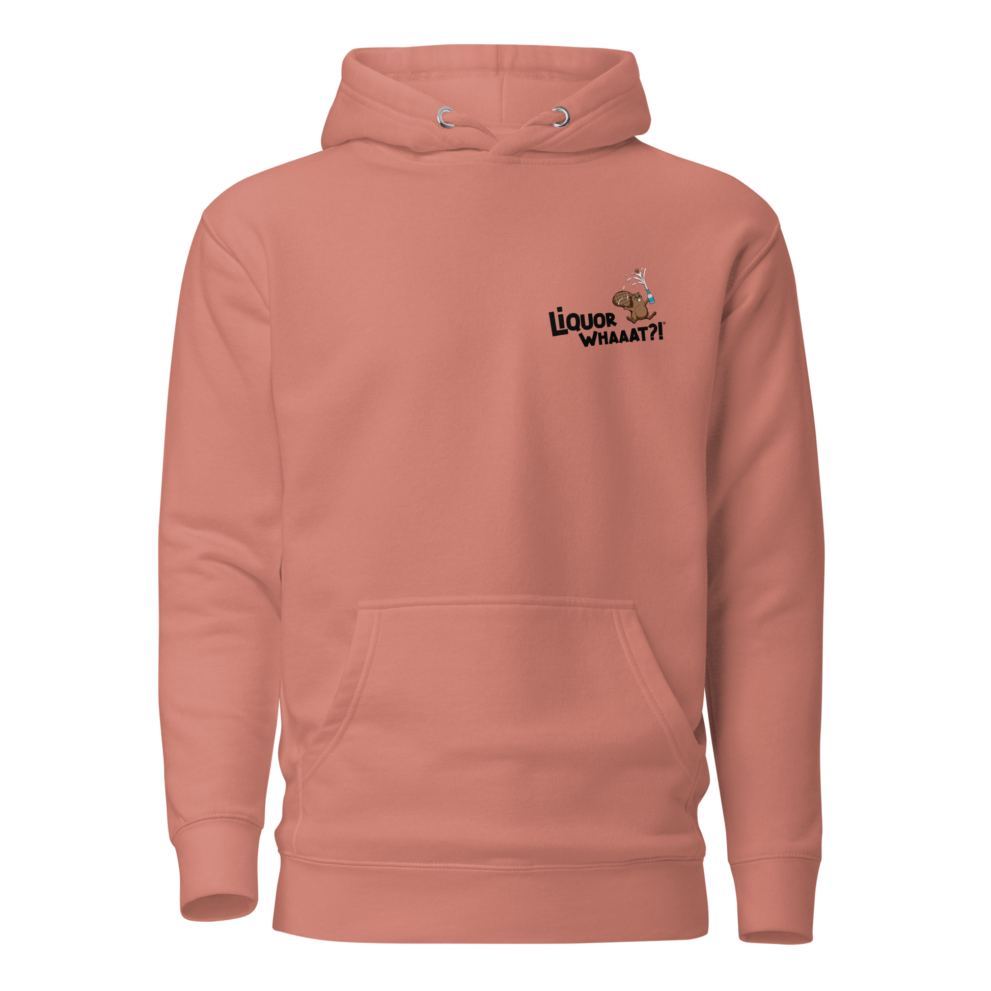 Liquor Whaaat Hoodie (black logo)