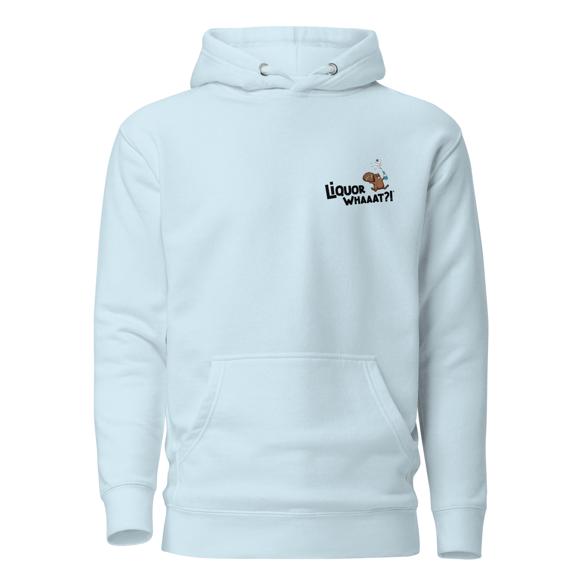 Liquor Whaaat Hoodie (black logo)