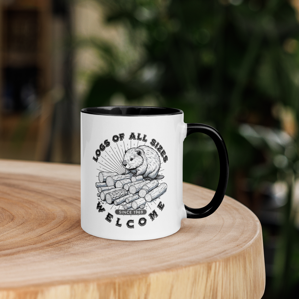 Logs of All Sizes Welcome Mug