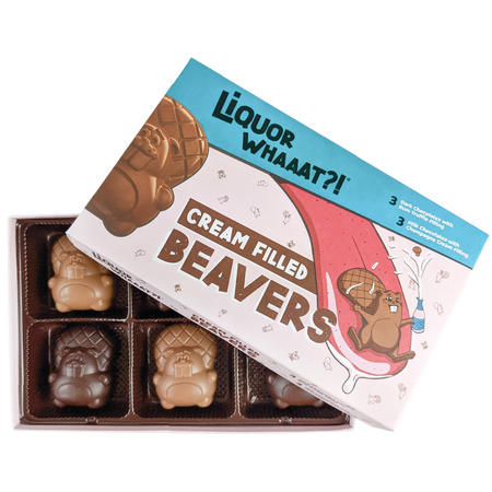 BOX OF 6 CREAMED BEAVERS