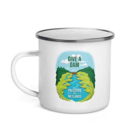 Preserve the Wetlands Enamel Mug